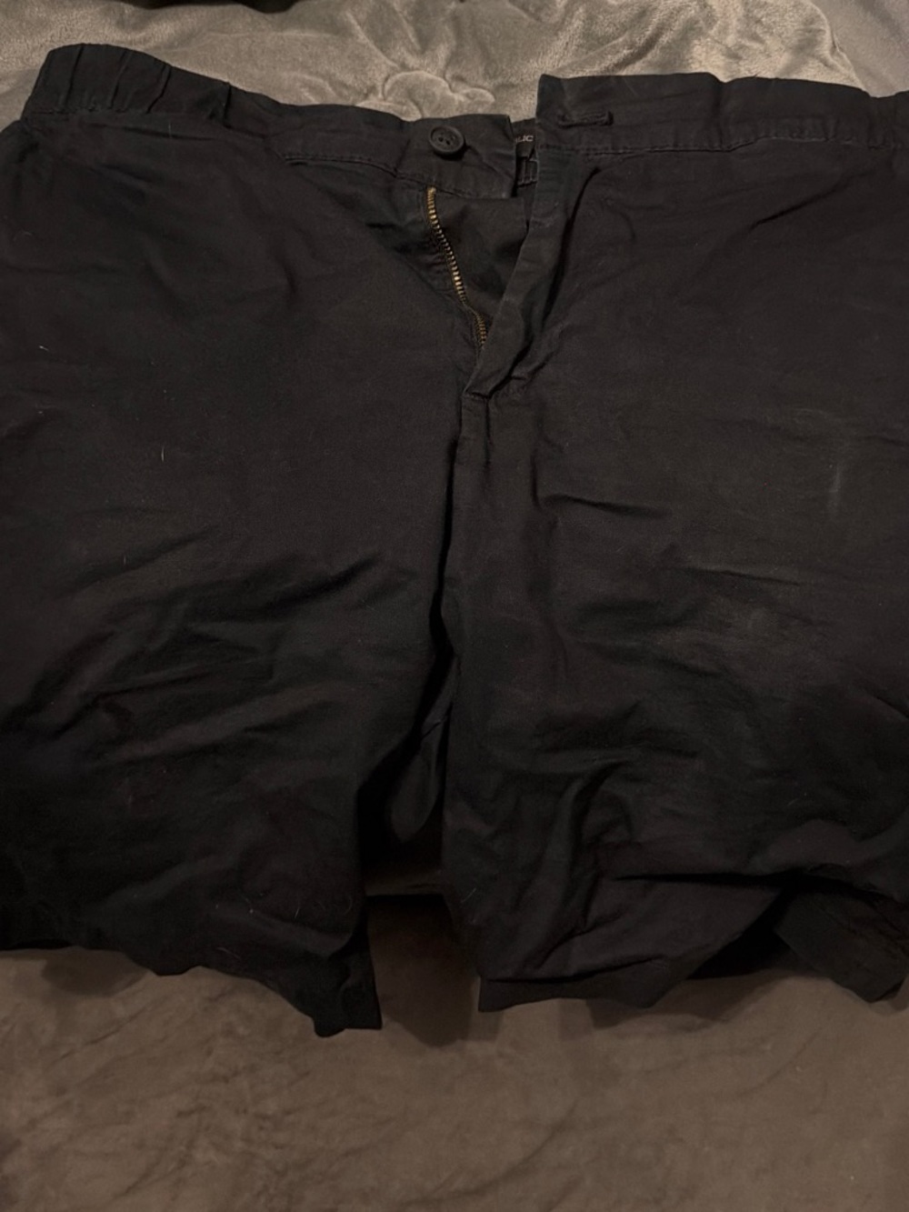 Banana Republic Men's Black Flat-Front Chino Shorts